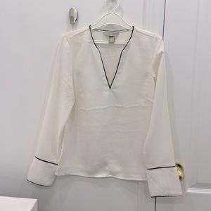H&M white blouse size 0